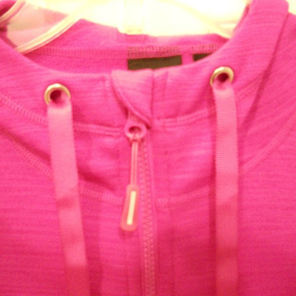 FILA Sport Women's Small Hot Pink Full Zip Hooded Jacket Yoga Track Sweat Suit - Picture 7 of 8